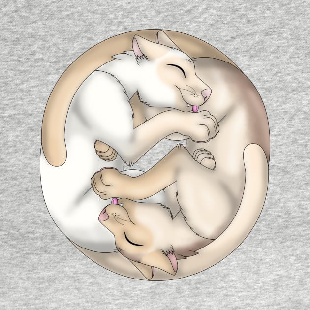 Yin-Yang Cats: Cream Point by spyroid101